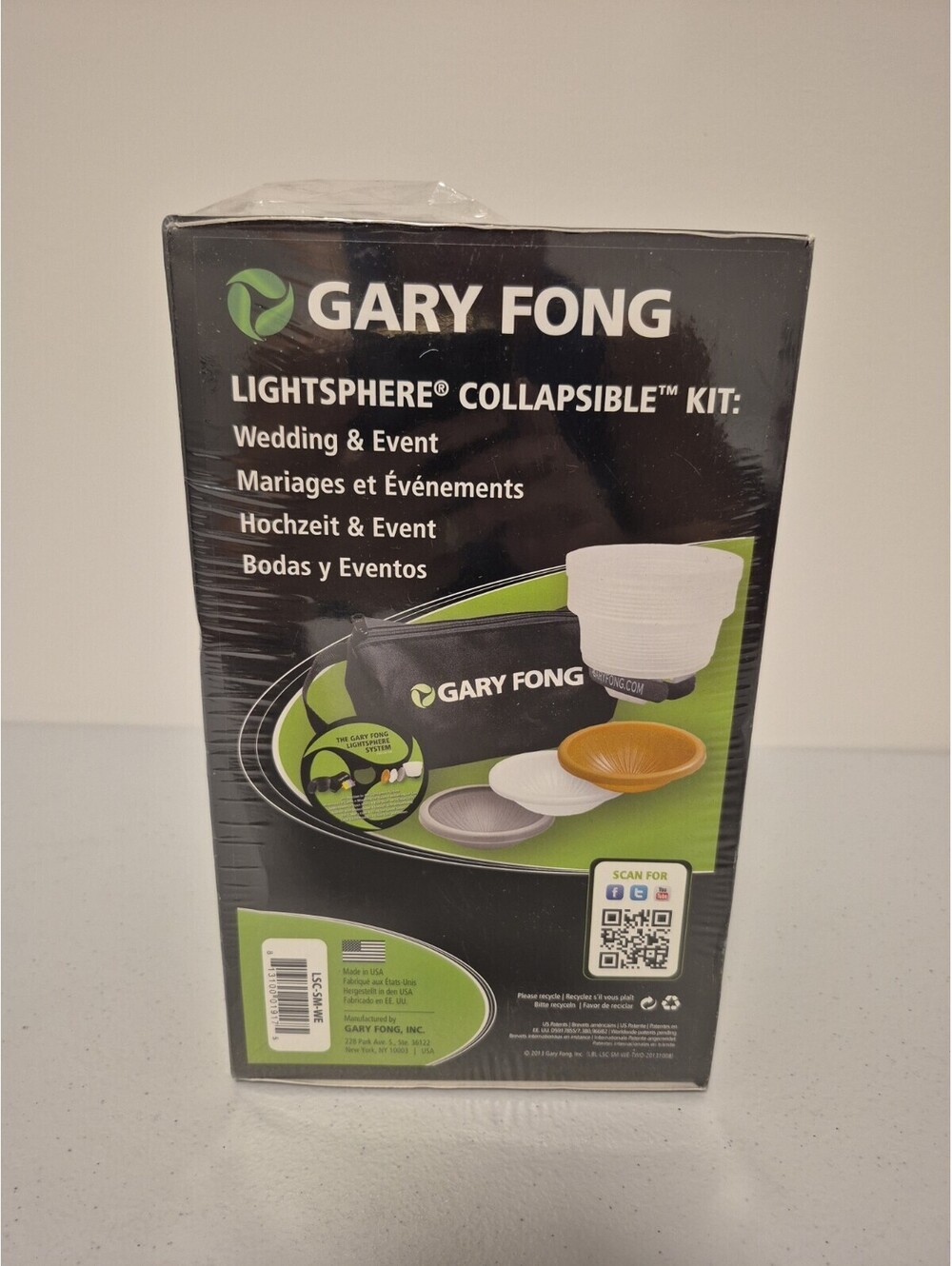 Gary Fong Lightsphere Collapsible Kit New Made In USA Wedding & Events Lighting